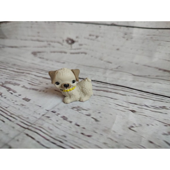 2013 Barbie Chelsea Flippin Pup Pool REPLACEMENT Grey Puppy Dog Pet Rubber - Picture 1 of 7